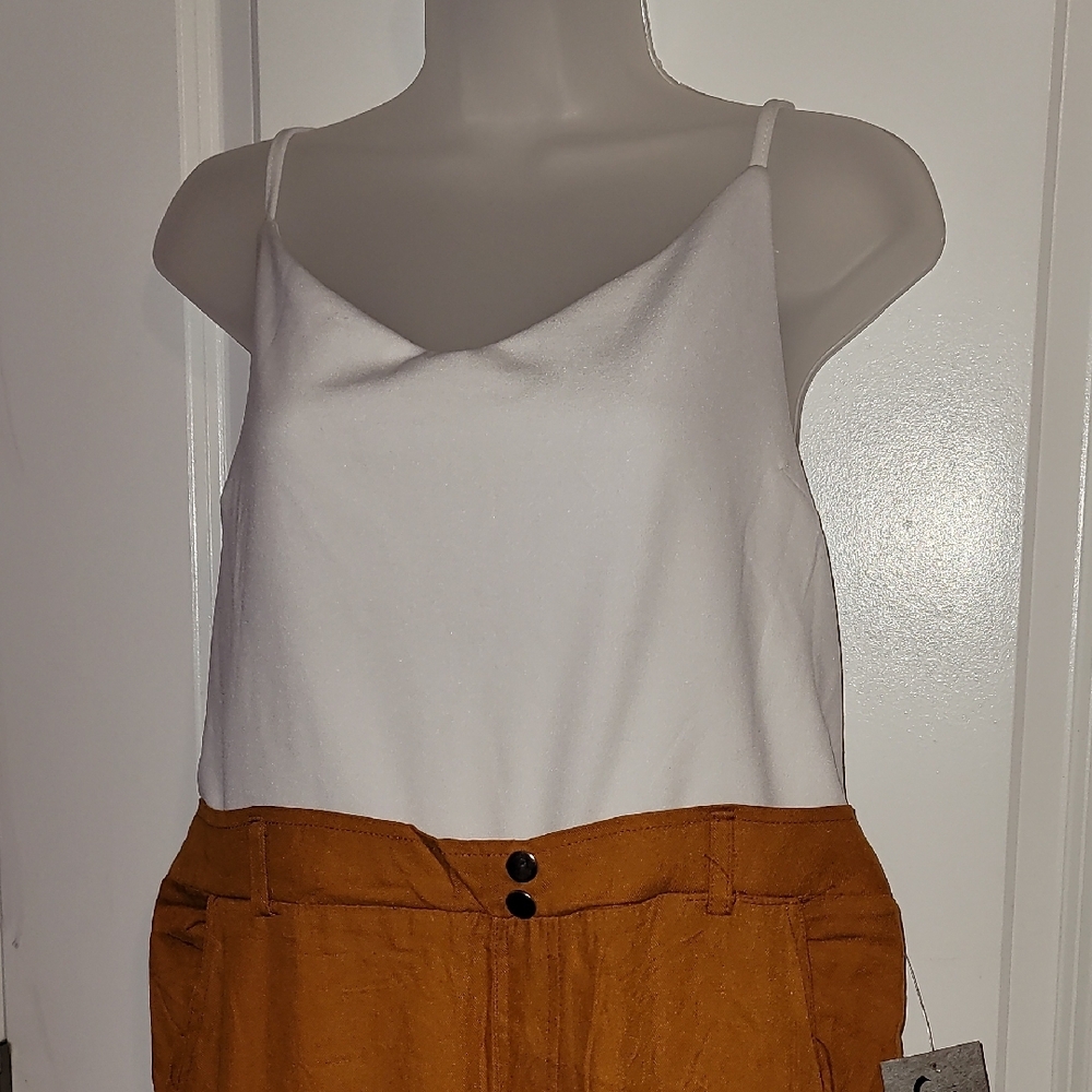 J for Justify Yellow Jumpsuit Comfortable Casual Style - Picture 5 of 6